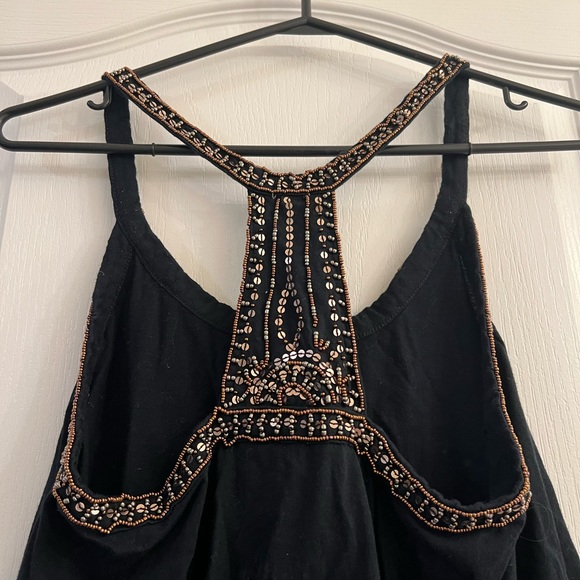 Forever 21 Black Beaded Tank Size M - Picture 6 of 6